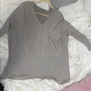 3/4 Sleeve grey sweater